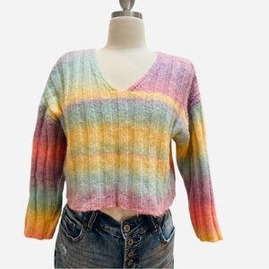 Cloud Chaser Gradient Pink Sweater
